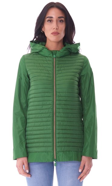 SAVE THE DUCK WOMEN LIGHT CAPE JACKET WITH HOOD