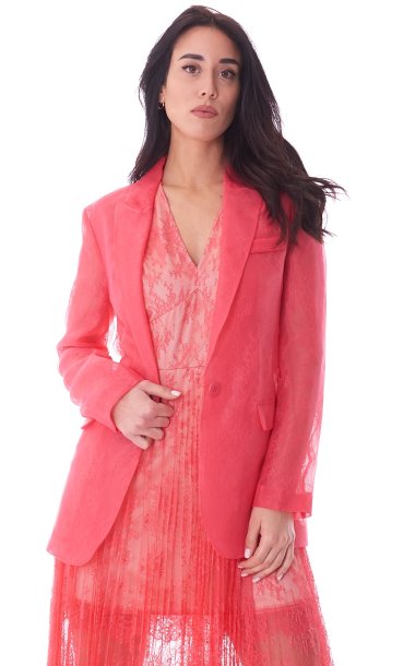 TWINSET LACE AND ORGANZA BLAZER