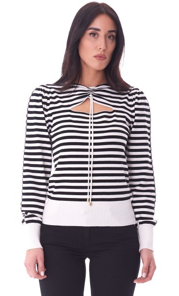 TWINSET STRIPED SWEATER