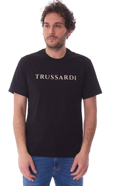 T-SHIRT TRUSSARDI CON LOGO LETTERING