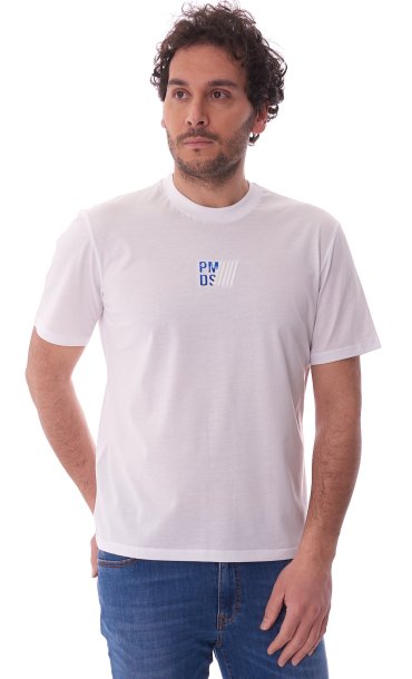 WHITE T-SHIRT PMDS WITH LOGO