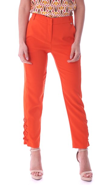 LUCKYLU SMOKE STRETCH PANTS LACED AT BOTTOM