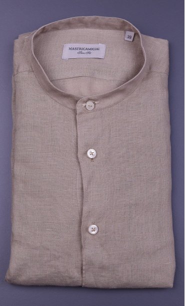 LINEN KOREAN SHIRT MASTRICAMICIAI SLIM FIT GURU