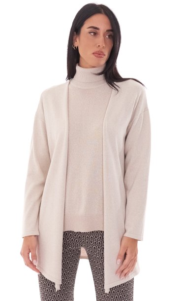 MARIA BELLENTANI CARDIGAN WITH LUREX