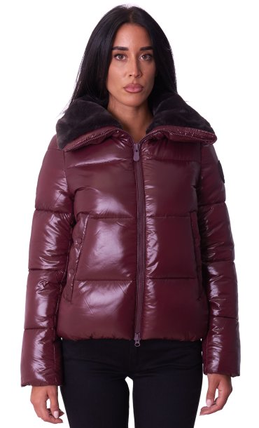 SAVE THE DUCK SHORT DOWN JACKET WITH ECOFUR MOMA