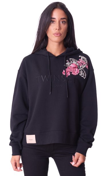 TWINSET SWEATSHIRT WITH EMBROIDERY