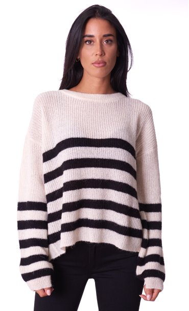 TWINSET STRIPED OVER SWEATER