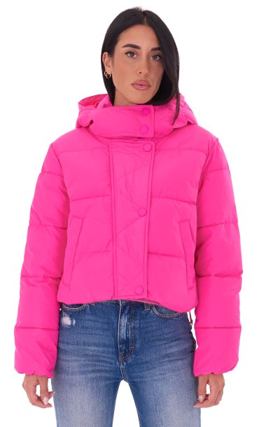 TWINSET ACTITUDE SHORT DOWN JACKET WITH HOOD