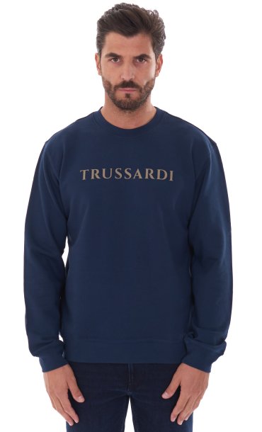 TRUSSARDI ROUNDNECK SWEATSHIRT WITH LOGO