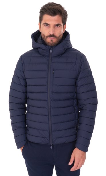 SAVE THE DUCK SHORT QUILTED JACKET WITH HOOD JANCUS