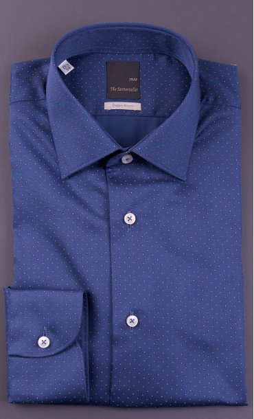 DOUBLE TWISTED FANTASY SHIRT THE SARTORIALIST BLUE