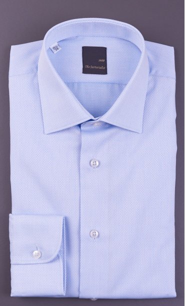 TEXTURED SHIRT THE SARTORIALIST BLUE SKY