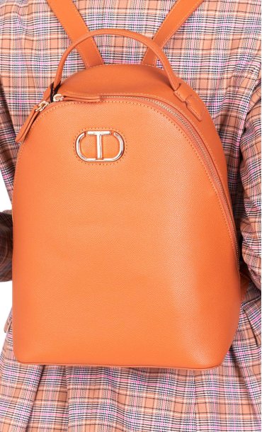TWINSET BACKPACK WITH METAL LOGO