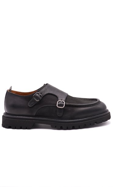 ROSSI LEATHER MONKSTRAP SHOES