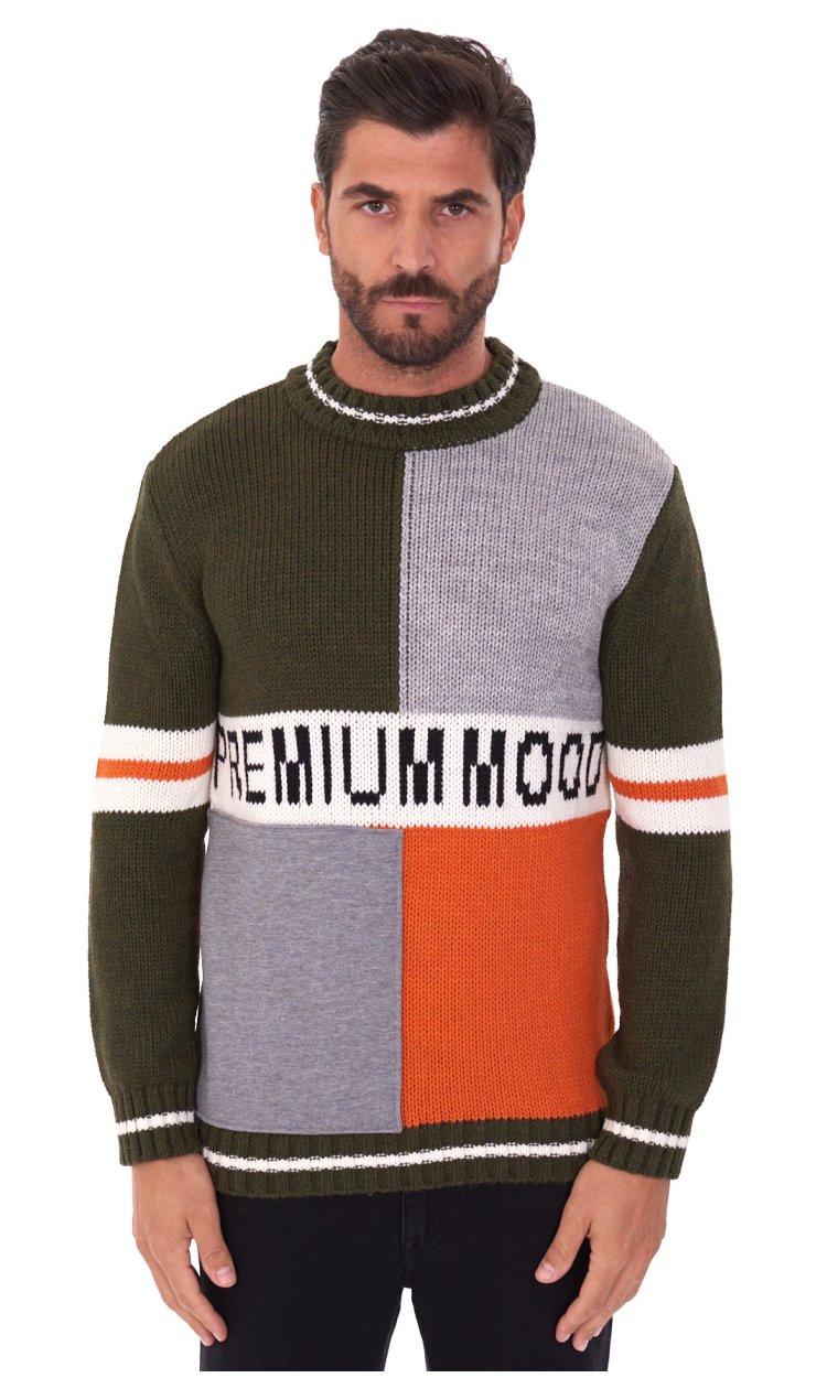 ROUNDNECK MULTICOLORED PMDS SWEATER