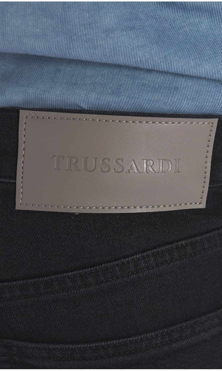 TRUSSARDI Jeans Blue New Dark Wash Straight Leg - Size 44 hot - Model 380 ICON