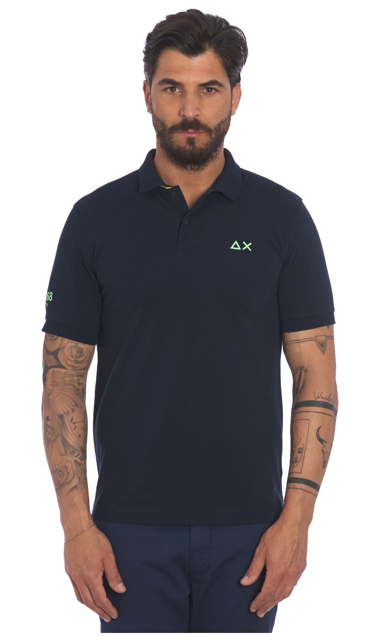 POLO SUN 68 WITH EMBROIDERED LOGO