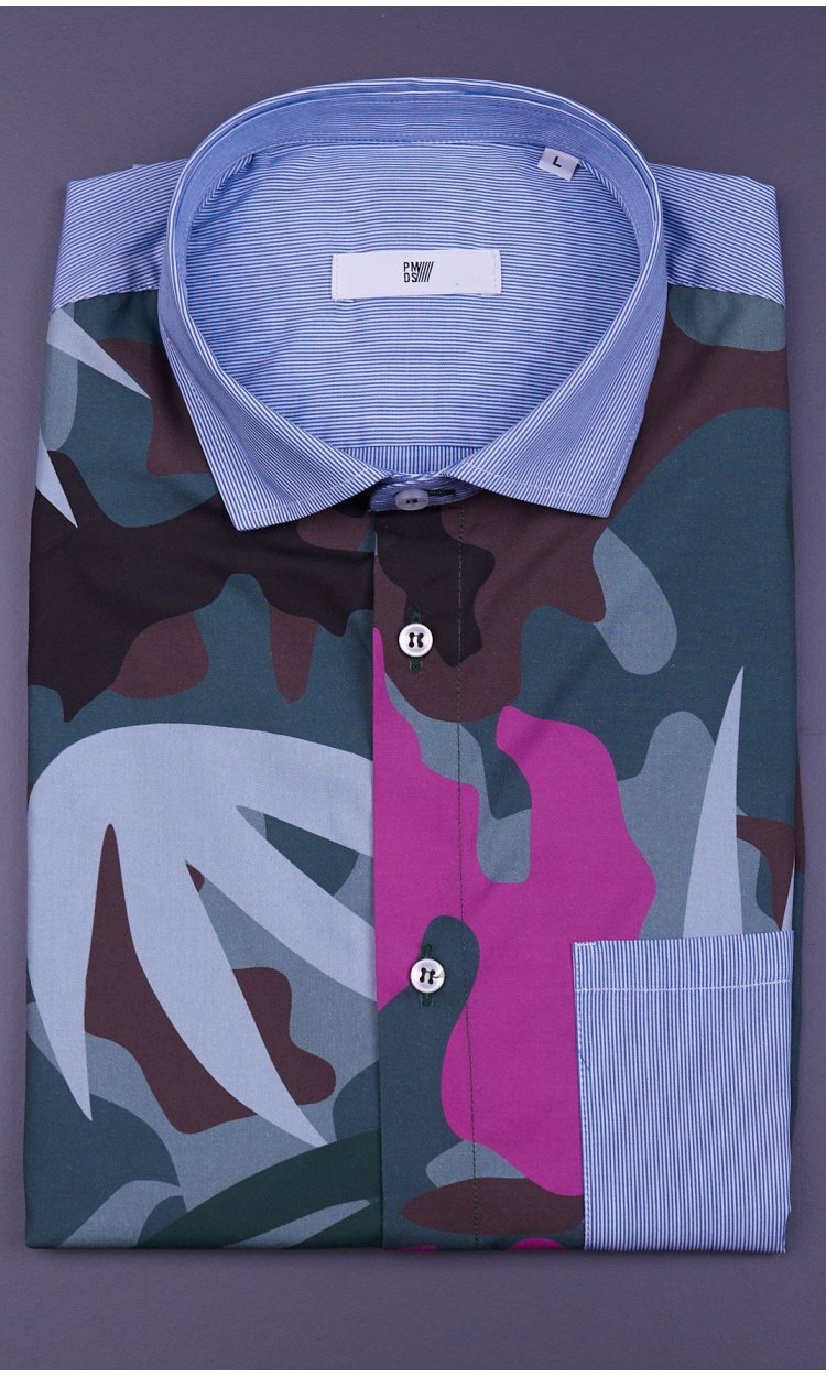 CAMICIA PMDS MEZZA MANICA CAMOUFLAGE