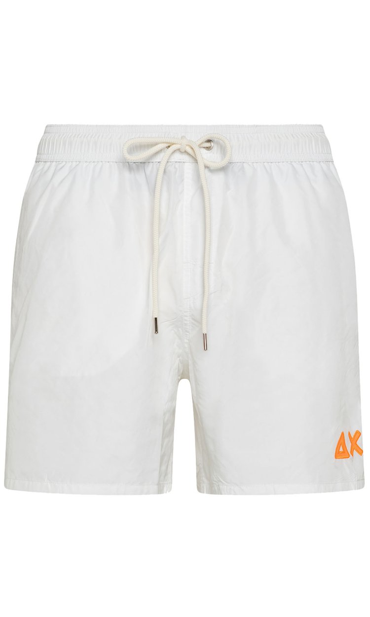 SUN 68 SWIM PANT WITH FLUO LOGO