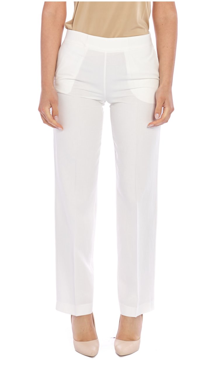 MARIA BELLENTANI WIDE LINEN PANTS