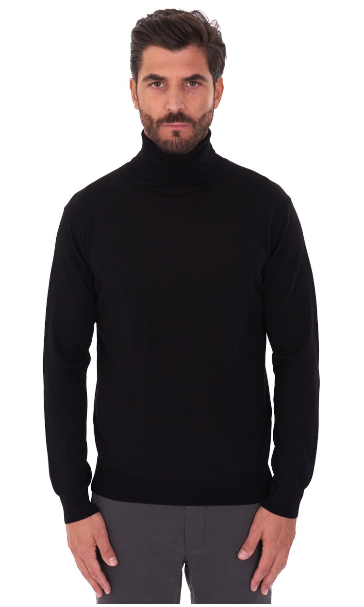 HIGH NECK SWEATER PRIVATI FIRENZE PURE EXTRAFINE MERINO WOOL