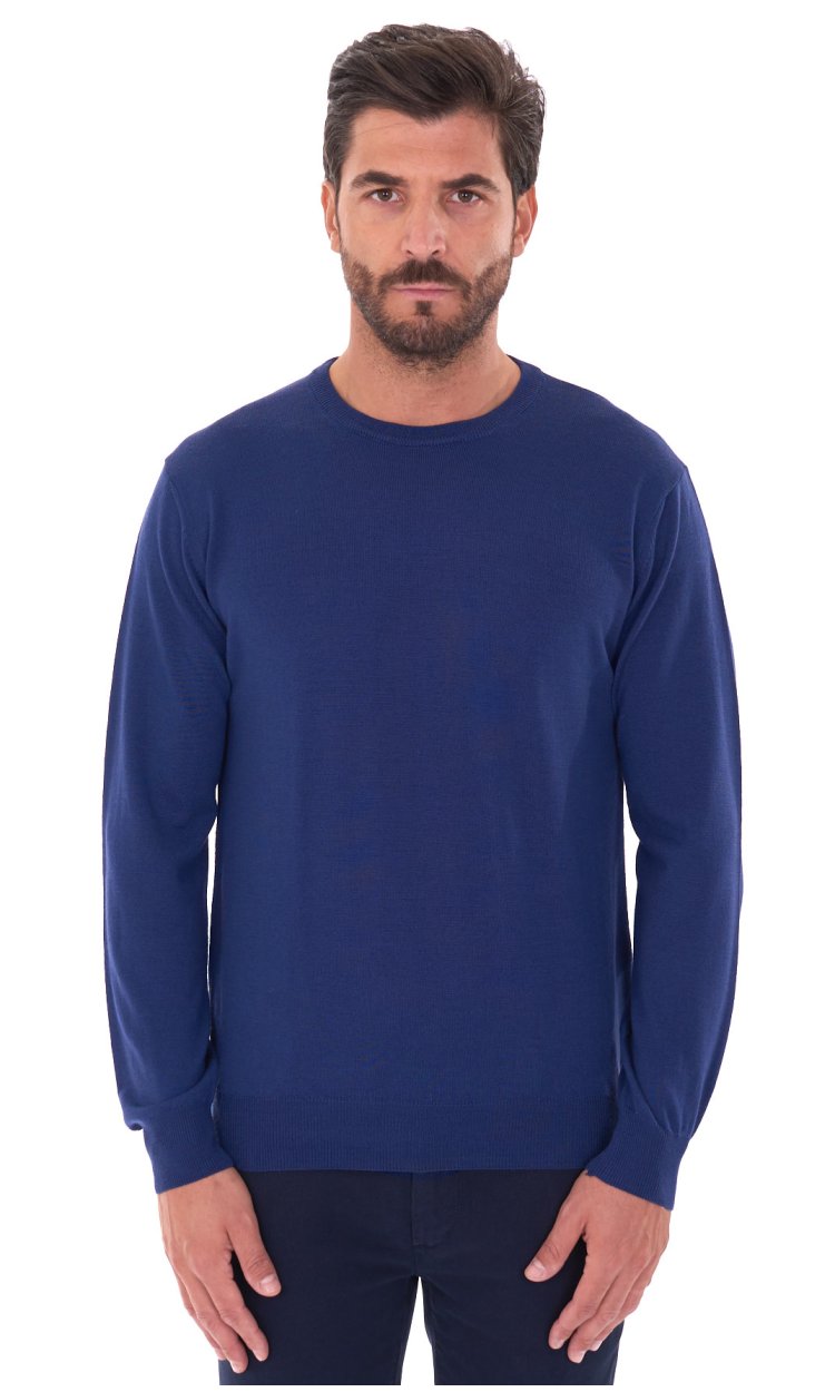 ROUNDNECK SWEATER PRIVATI FIRENZE PURE EXTRAFINE MERINO WOOL