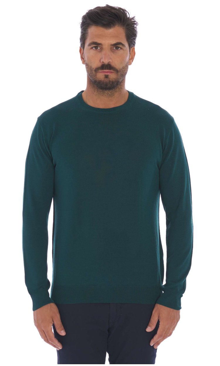 ROUNDNECK SWEATER PRIVATI FIRENZE PURE EXTRAFINE MERINO WOOL