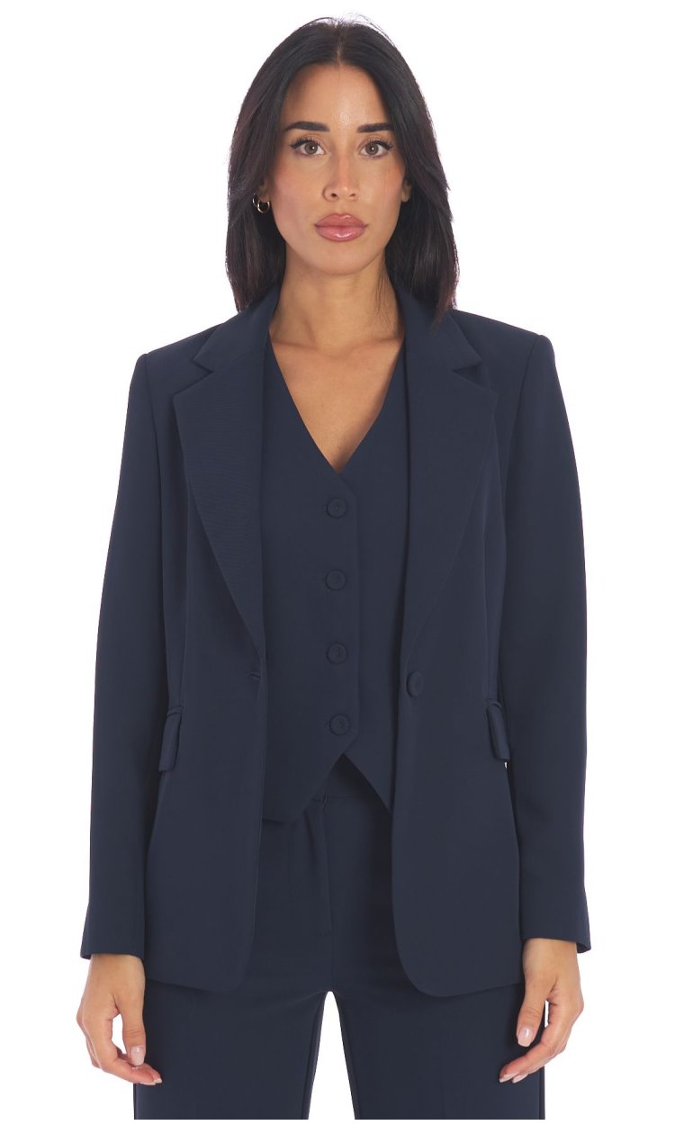 MARIA BELLENTANI ONE BUTTON JACKET