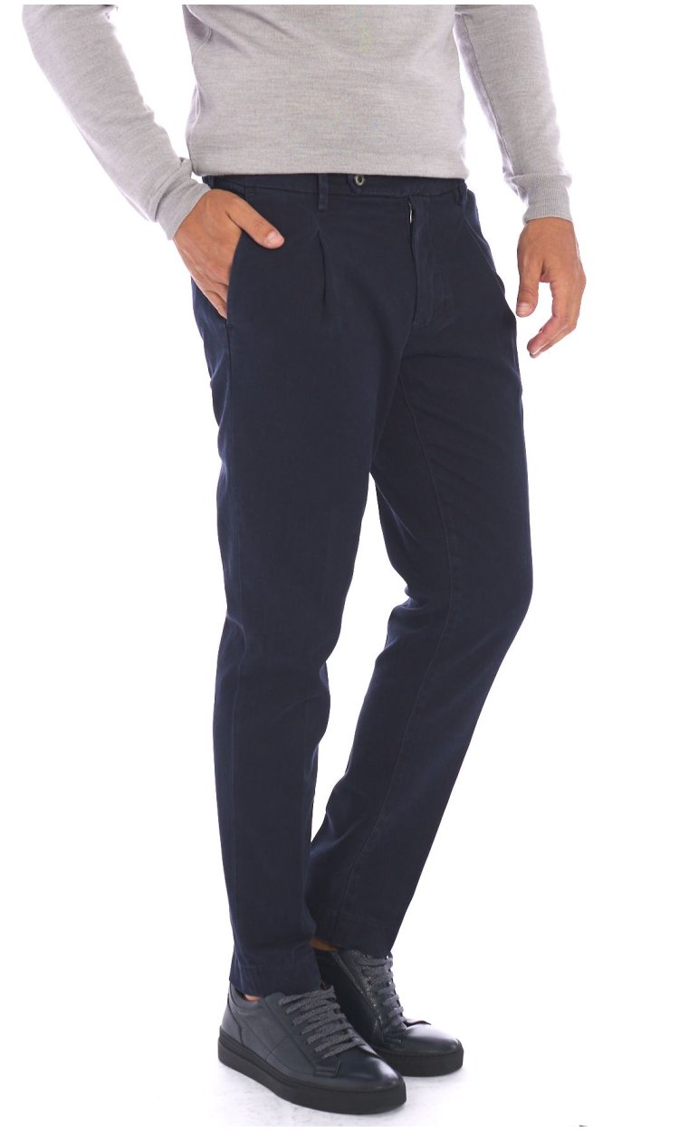 PANTALONE TELERIA ZED PLATINO HELMUT CON PINCES