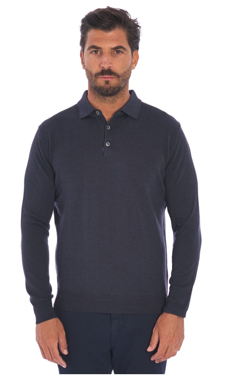 FIRENZE PRIVATE POLO IN VINTAGE MERINO WOOL