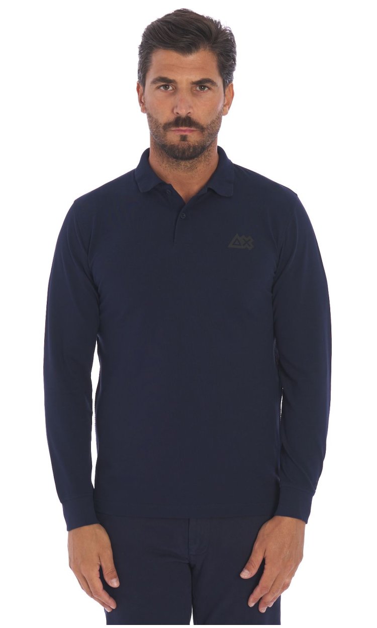 SUN 68 SPORT LONG SLEEVE POLO