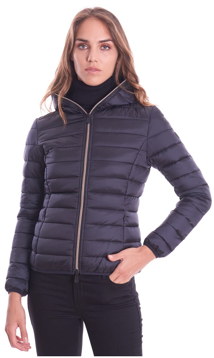 SAVE THE DUCK SHORT DOWN JACKET WITH HOOD ALEXIS