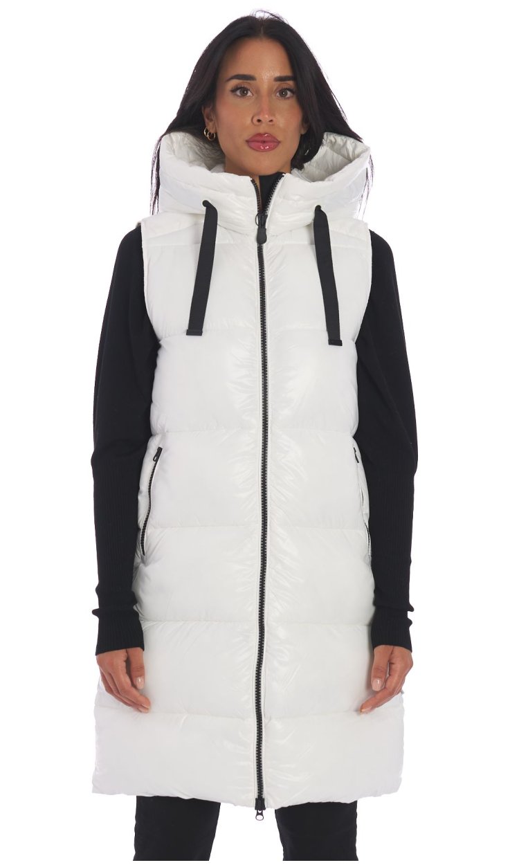 SAVE THE DUCK QUILTED HOODED VEST - IRIA