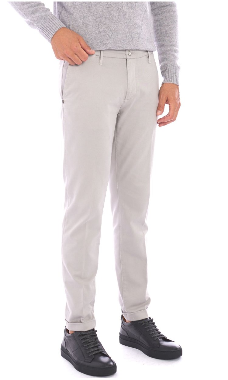 RE HASH MUCHA DRILL CHINO PANTS IN TENCEL