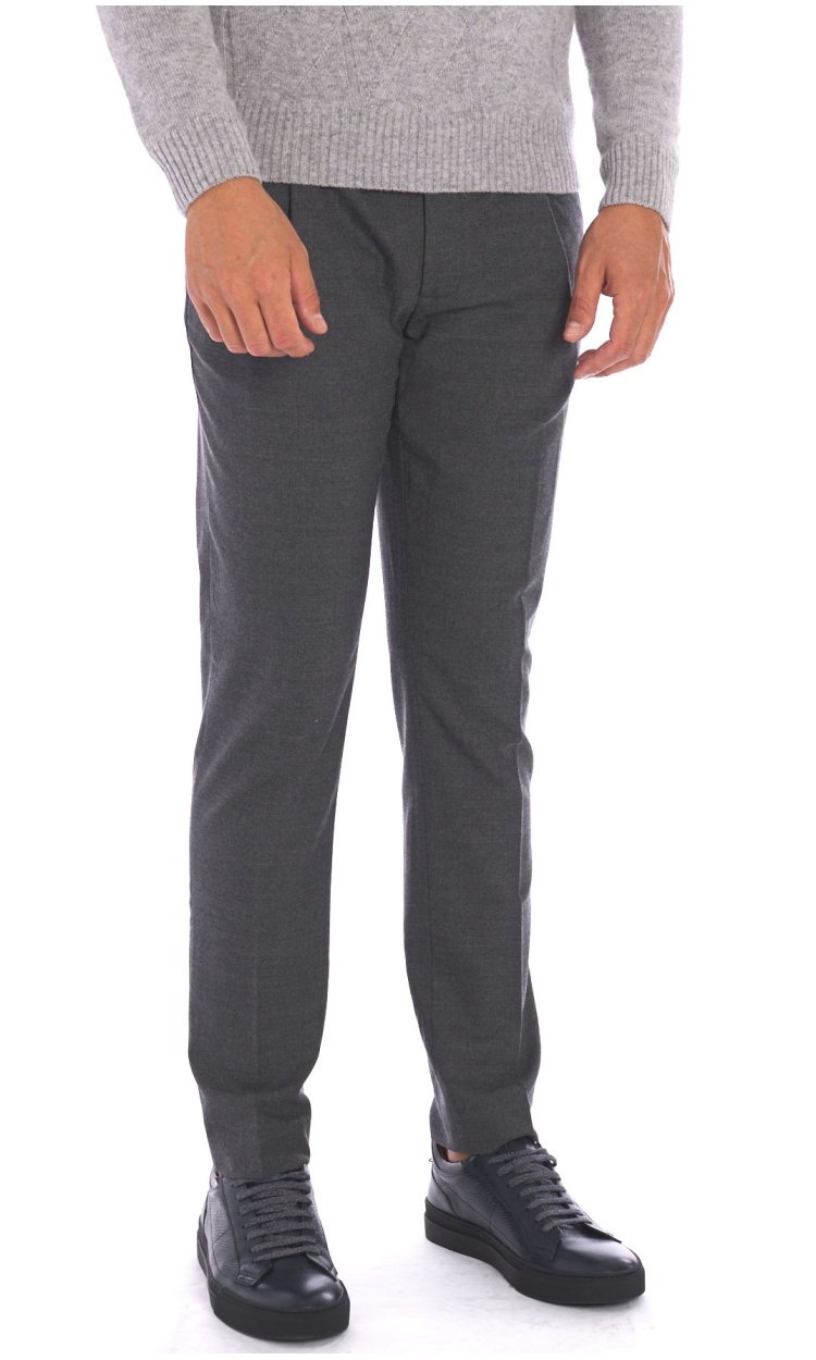 ZED STRETCH WOOL HELMUT TROUSERS WITH DARTS