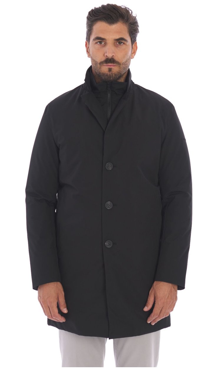 SAVE THE DUCK LONG COAT WITH BIB - BYRON