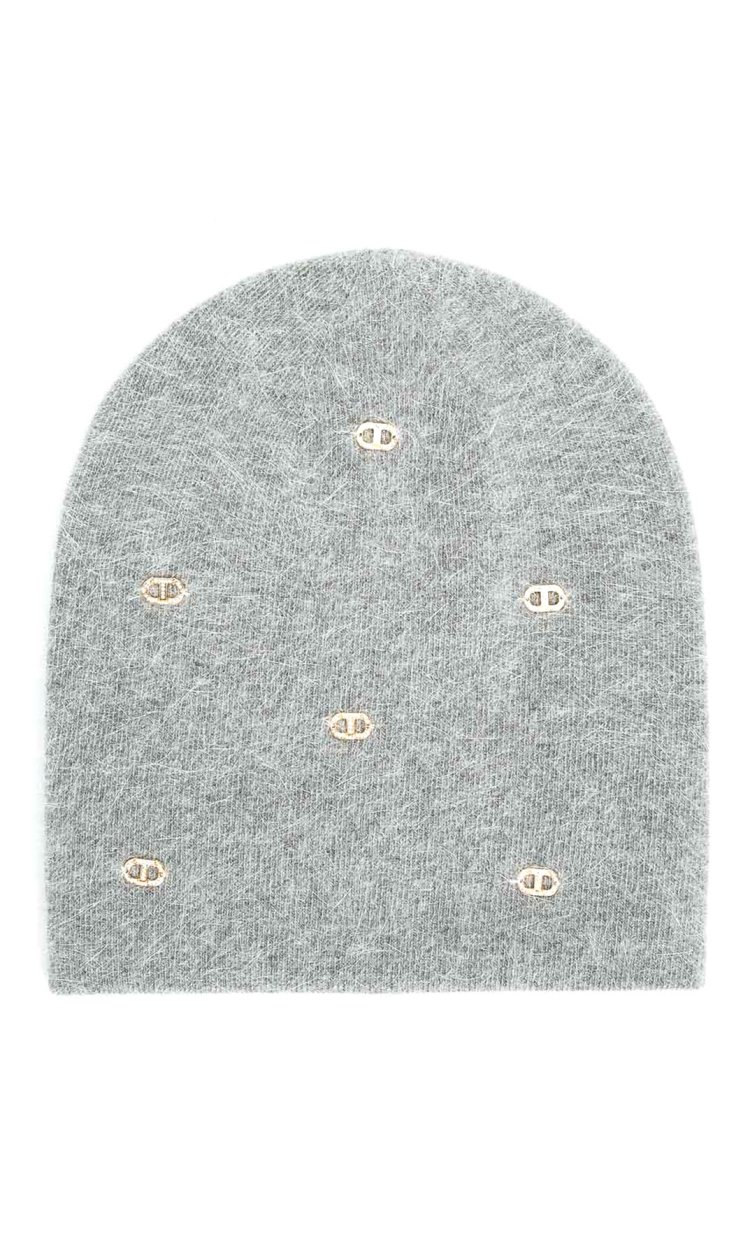 CAPPELLO TWINSET CON LOGO SU PLACCHETTE