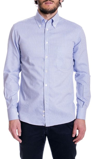 SHIRT COTTON SLIM FIT MARIO COLLAR BUTTON DOWN